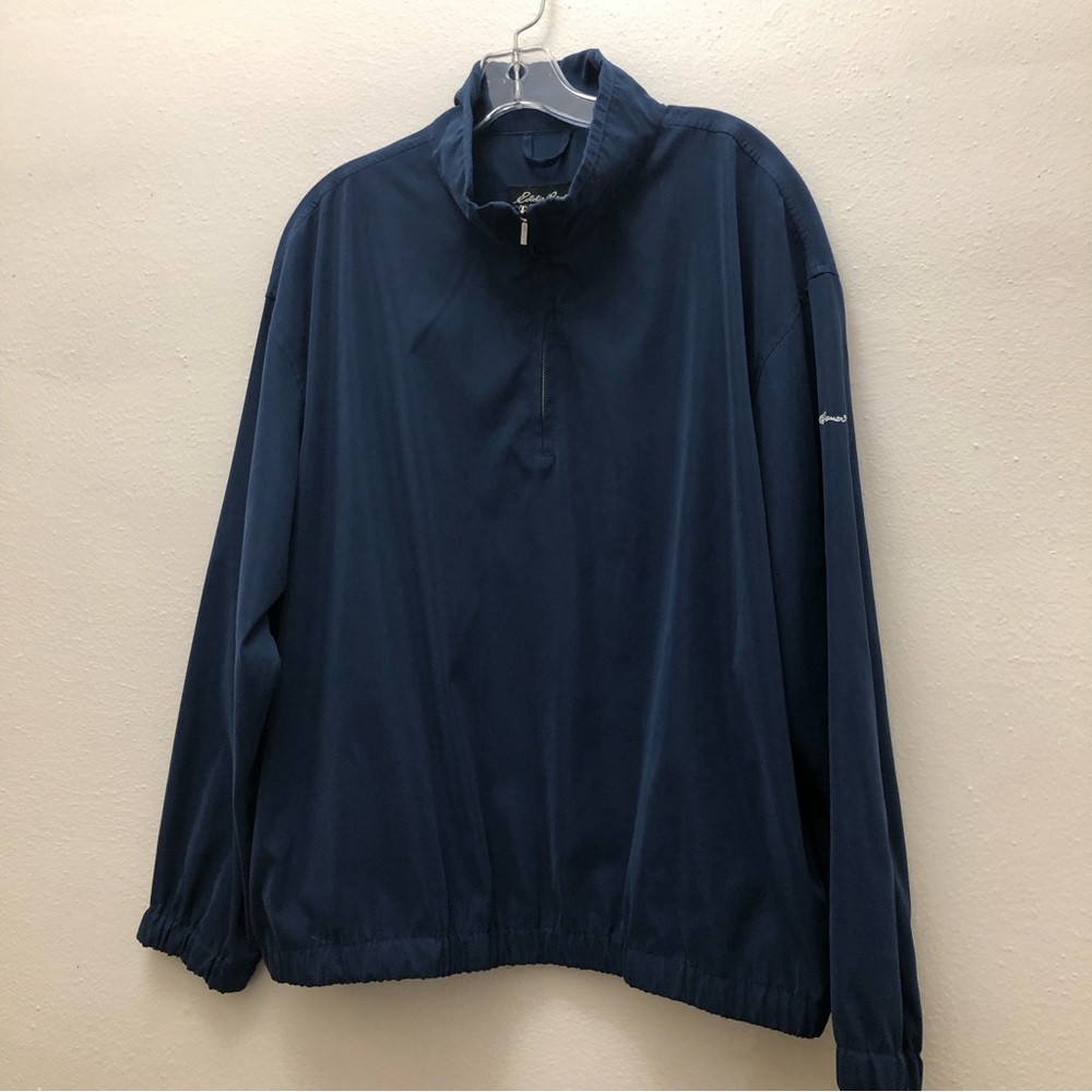 Eddie Bauer Half Zip Long Sleeve Golf Jacket Women's Size XL Dark Blue